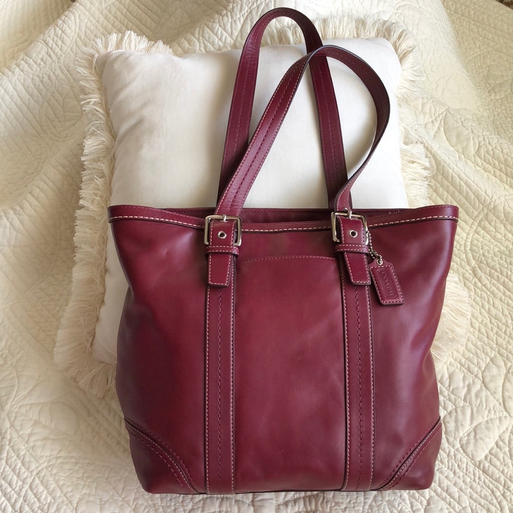 COACH leather shoulder bag